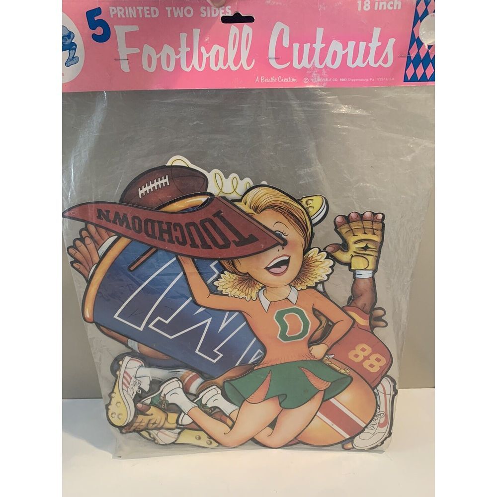 Vintage Football Cutout‎ Made In USA